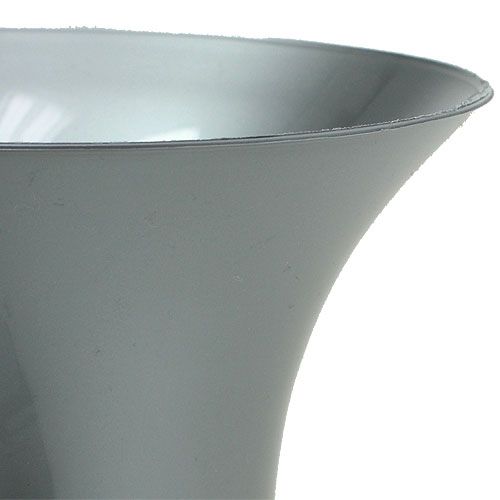 Jarrón tumba plata 40cm