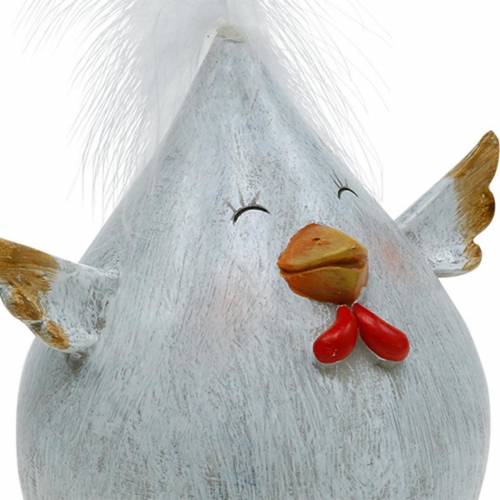 Floristik24 Pollito Divertido Decoración Primavera Decoración Mesa Pascua Pollo Decorativo 13cm