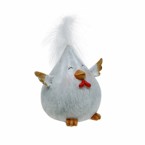 Floristik24 Feliz pollito de Pascua, figura de pollo, decoración de mesa, Pascua, pollito decorativo 9cm