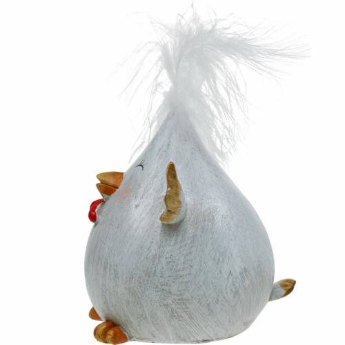 Floristik24 Pollito Divertido Decoración Primavera Decoración Mesa Pascua Pollo Decorativo 13cm
