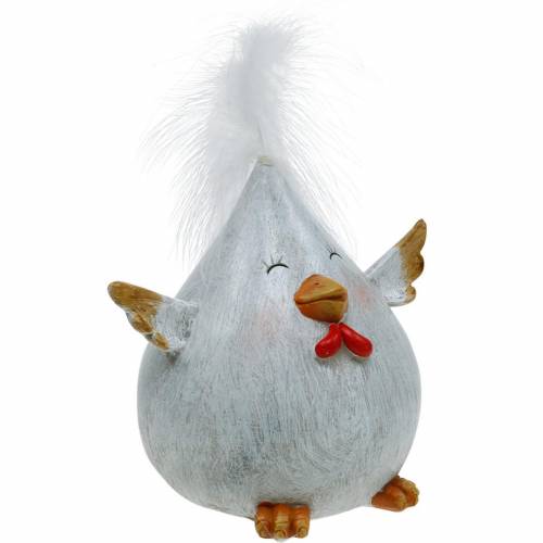 Floristik24 Pollito Divertido Decoración Primavera Decoración Mesa Pascua Pollo Decorativo 13cm