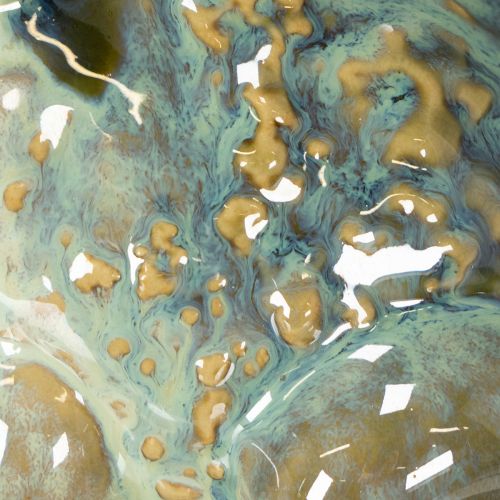 Artículo Figura de rana, decoración de verano de cerámica para casa y balcón, 12 cm, 3 piezas