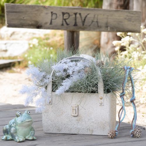 Artículo Figura de rana, decoración de verano de cerámica para casa y balcón, 12 cm, 3 piezas