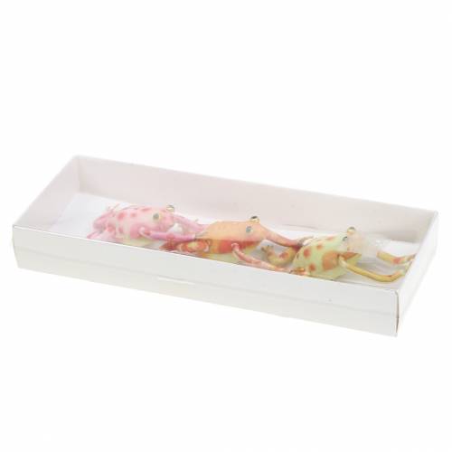 Floristik24 Ranas decorativas con puntos y alambre de 7.5cm 3 piezas clasificadas