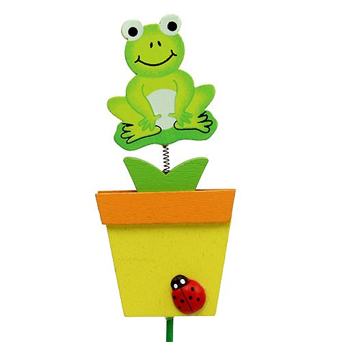 Floristik24 Rana en maceta surtida. 9cm L28cm 16 piezas