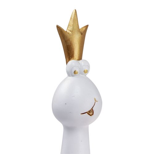 Artículo Rana Príncipe Decoración Rana Decoración Figura Oro Blanco H19.5cm 2pcs