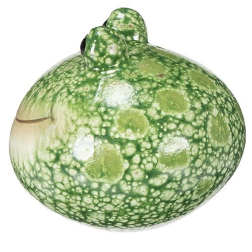 Artículo Figura decorativa de rana para una decoración divertida de hogar y jardín, verde, 11 cm, 2 piezas