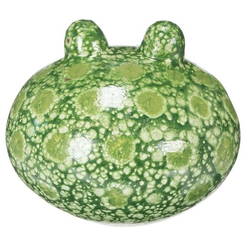 Artículo Figura decorativa de rana para una decoración divertida de hogar y jardín, verde, 11 cm, 2 piezas