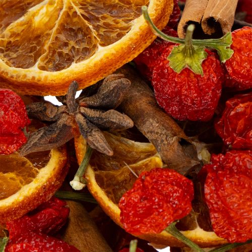 Artículo Set de decoración de rodajas de naranja secas con canela y estrellas para decoración de mesa festiva 70 g