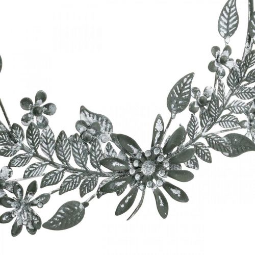 Artículo Decoración de primavera, flores de anillo decorativas, decoración de metal, decoración de flores colgante Ø16cm 2pcs