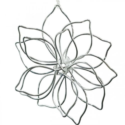 Floristik24 Decoración de primavera, flor de alambre, flor de metal, decoración de boda, colgante decorativo verano 6 piezas
