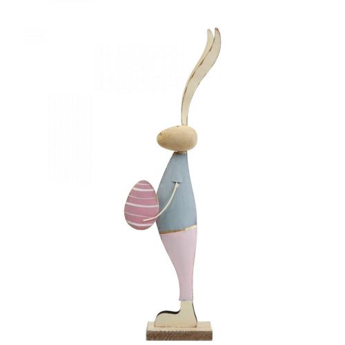 Floristik24 Decoración de primavera conejos de metal pareja de conejos Al. 39 cm