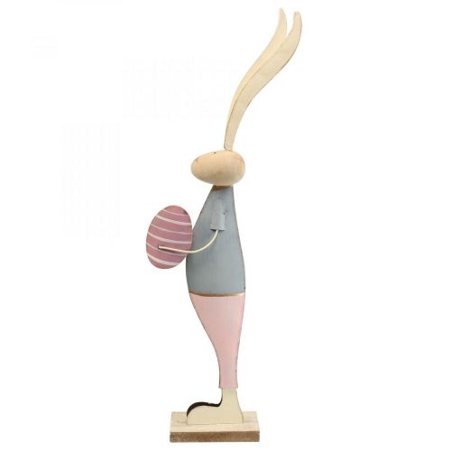 Floristik24 Conejitos de decoración de primavera de metal pareja de conejitos H54cm 2pcs