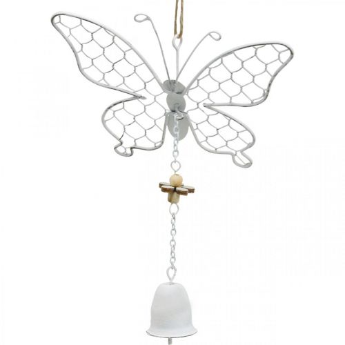 Floristik24 Decoración de primavera, mariposas de metal, Pascua, decoración colgante mariposa 2 piezas