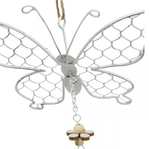 Artículo Decoración de primavera, mariposas de metal, Pascua, decoración colgante mariposa 2 piezas