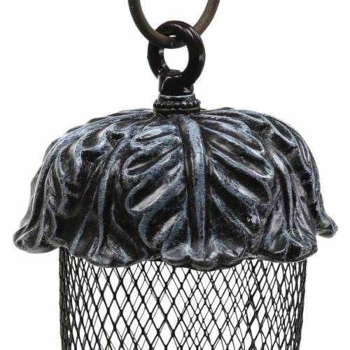 Floristik24 Comedero bellota para colgar metal Ø13cm H20.5cm
