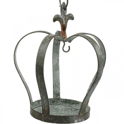 Floristik24 Corona decorativa para rejilla colgante, comedero metálico Ø18,5cm