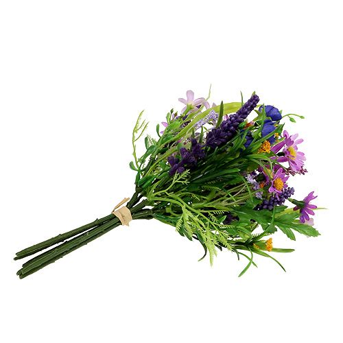 Floristik24 Ramo Margarita Rosa con Lavanda 24cm
