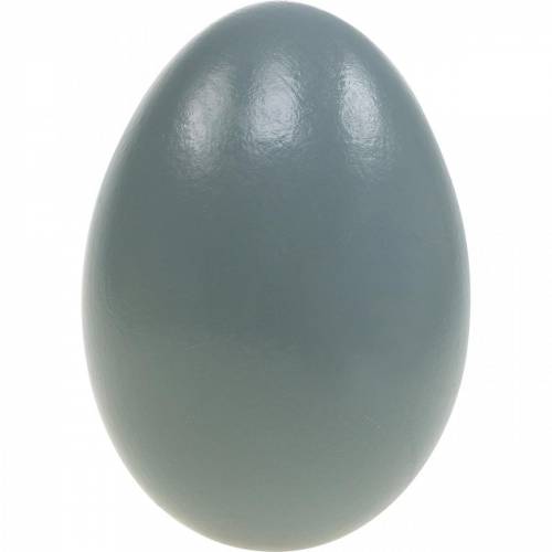 Artículo Huevos de ganso, huevos soplados grises, decoración de Pascua, paquete de 12