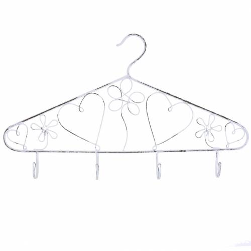Floristik24 Perchero decorativo con ganchos vintage 40x23cm