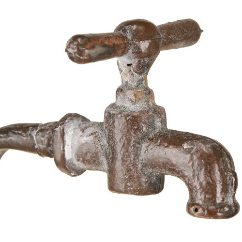 Artículo Jardinera decorativa de metal con grifo Ø16,5cm H42cm