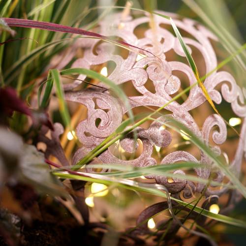 Floristik24 Decoración de jardín, bola de metal óxido Ø14cm