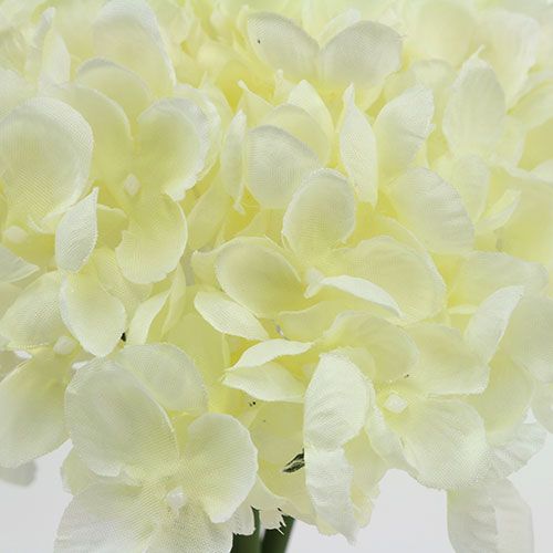 Floristik24 Ramo de hortensias flores artificiales blancas L27cm