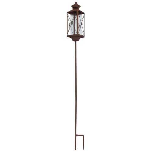 Artículo Farol de jardín decorativo de metal aspecto óxido 12cmx12cmx135cm