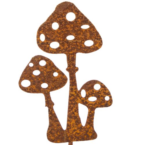 Estaca de jardín, acero envejecido, estaca decorativa para amanita muscaria, 10 cm, 6 piezas | Floristik24.es