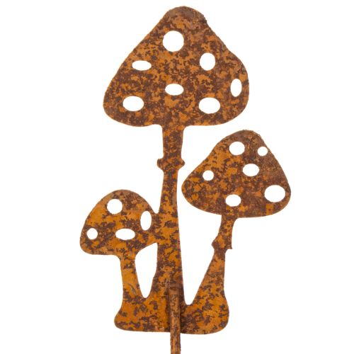 Estaca de jardín, acero envejecido, estaca decorativa para amanita muscaria, 10 cm, 6 piezas | Floristik24.es