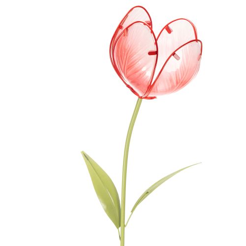 Tulipán de cristal para jardín: hermosa decoración para jardín y balcón, 94 cm