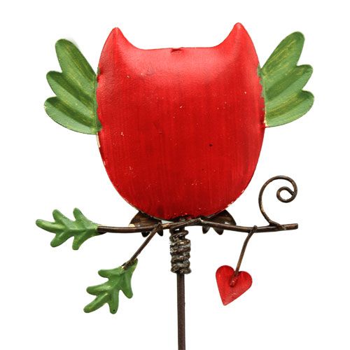 Floristik24 Jardín enchufe metal búho clasificado 57cm 2pcs