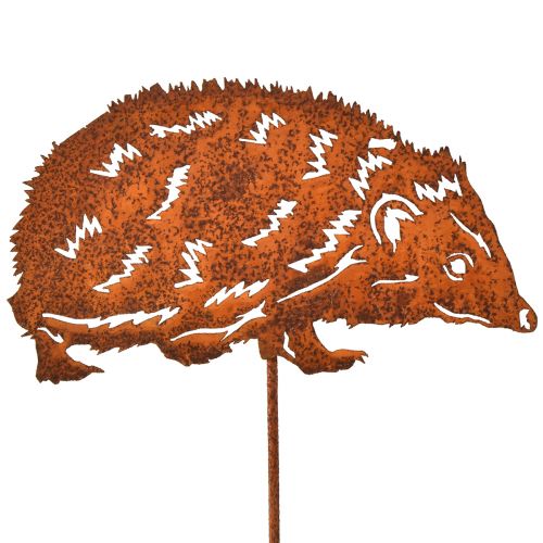 Artículo Estaca de jardín Erizo Metal Óxido Otoño 15x8cm 4 uds