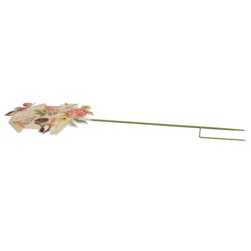 Artículo Estacas de jardín pájaros de metal, estacas de plantas decoración de pajarera 76,5 cm