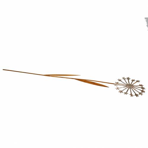 Floristik24 Tapón de jardín metal pátina diente de león Ø18 H88cm