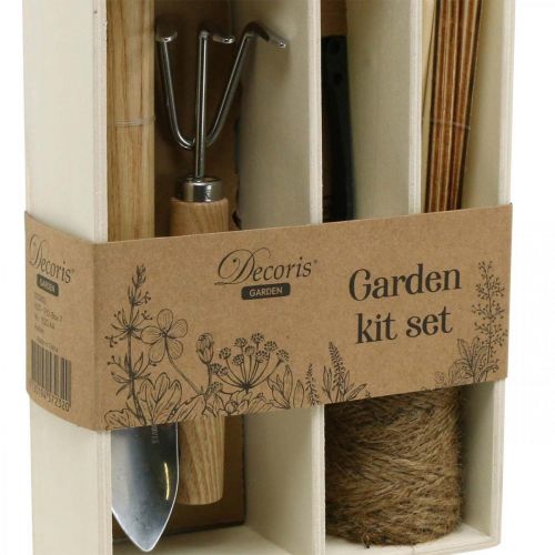 Artículo Juego de herramientas de jardín, equipamiento básico pequeños aparatos en caja 22×15×5,5cm
