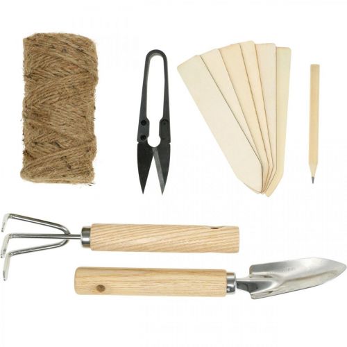 Artículo Juego de herramientas de jardín, equipamiento básico pequeños aparatos en caja 22×15×5,5cm