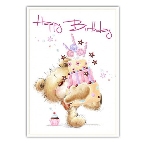 Floristik24 Tarjeta de cumpleaños &quot;Feliz cumpleaños&quot; 5 piezas