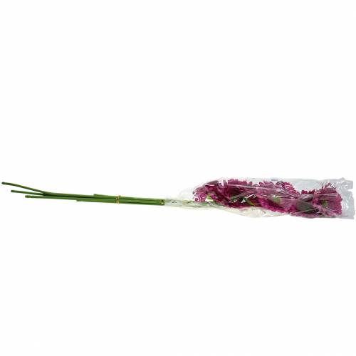 Floristik24 Gerbera artificial púrpura 62cm 6pcs