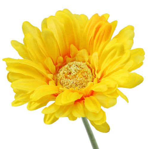 Floristik24 Gerbera artificial amarilla Ø10cm L55cm 6pcs