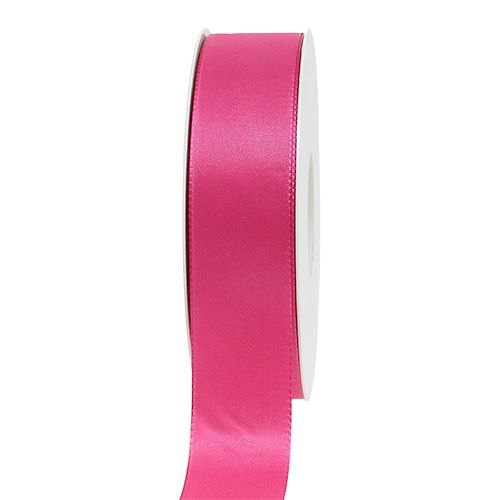 Floristik24 Cinta de regalo y decoración 25mm x 50m rosa