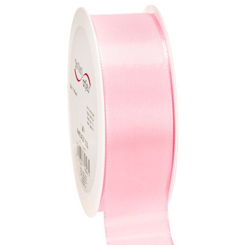 Floristik24 Cinta de regalo y decoración 40mm x 50m rosa claro