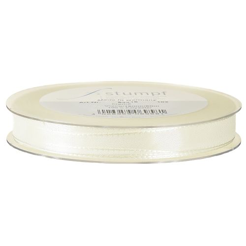 Artículo Cinta de regalo y decoración cinta de tafetán crema 15mm 50m
