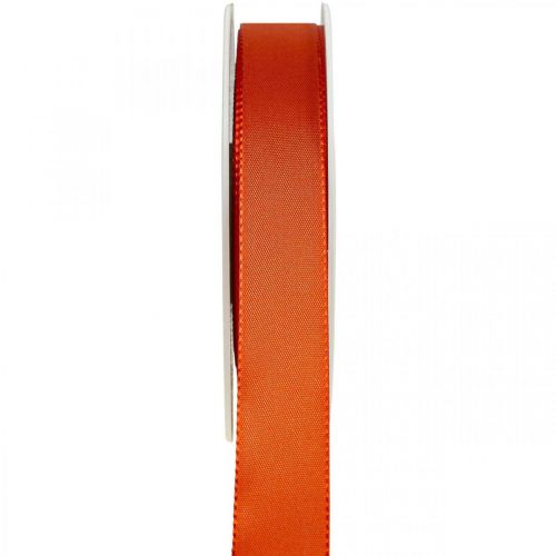 Cinta de regalo y decoración Cinta de seda naranja 25mm 50m