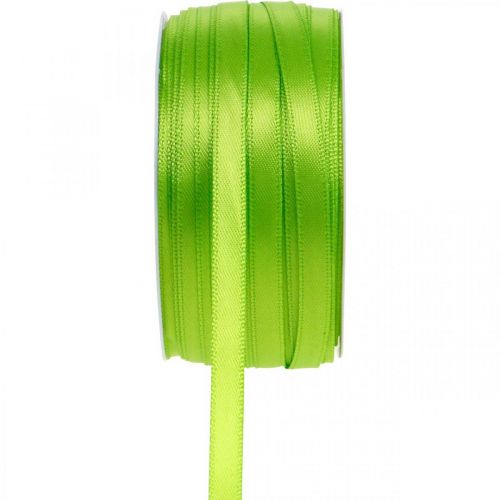Floristik24 Cinta decorativa cinta de regalo verde claro 6mm 50m