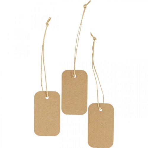 Floristik24 Etiquetas de regalo etiquetas naturaleza papel 3.5x6cm 100 uds