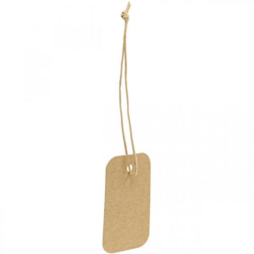 Floristik24 Etiquetas de regalo etiquetas naturaleza papel 3.5x6cm 100 uds