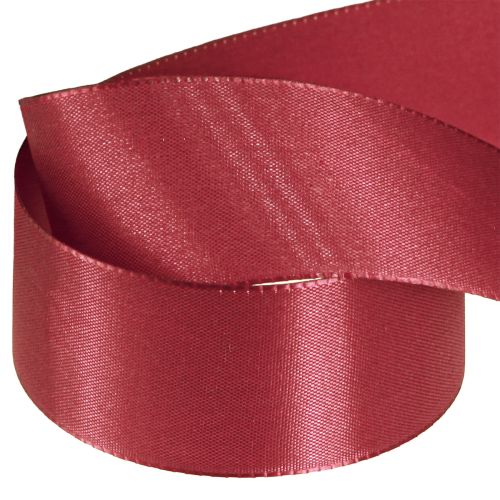 Artículo Cinta de regalo cinta decorativa tafetán burdeos 40mm 50m