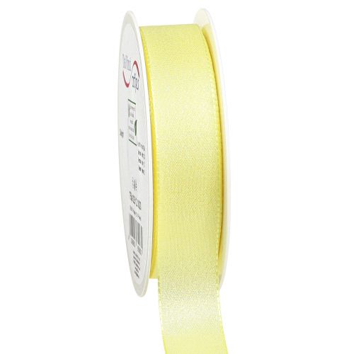 Artículo Cinta de regalo cinta decorativa de mica amarilla brillante 25mm 20m