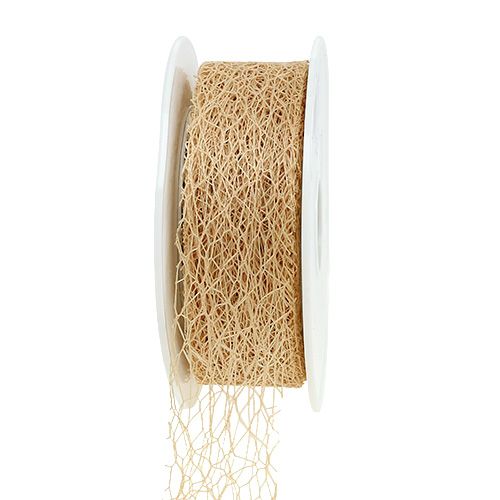 Floristik24 Cinta de regalo en caramelo 3cm 10m